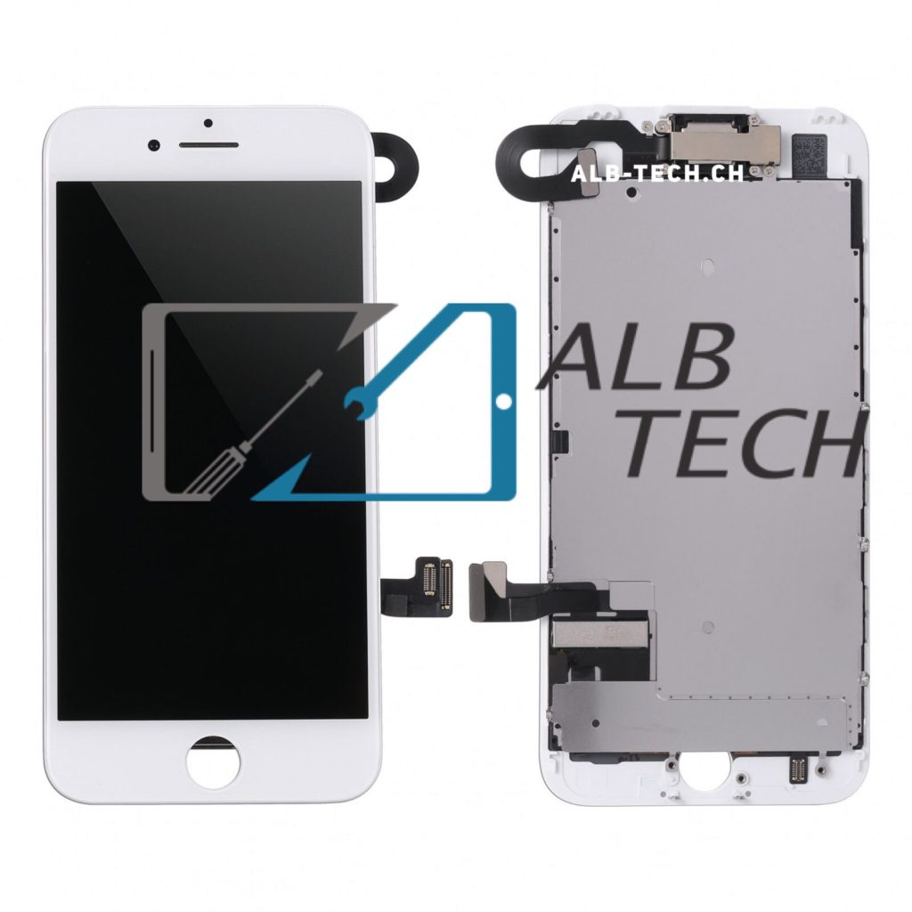 iPhone 7 Plus LCD Ersatzdisplay Weiss Vormontiert