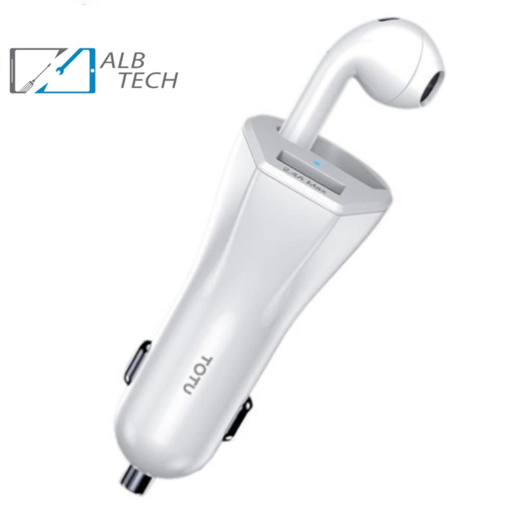 Bluetooth 5.0 2 In 1 Car Charger Wireless Bluetooth Earphone