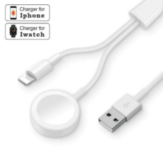 2 In 1 Magnetische Drahtlose Ladegerät für Apple Uhr Serie 2 3 4 5 USB Ladekabel 1,2 M für IPhone 11 Pro Max XS XR X 8 7 6 Plus