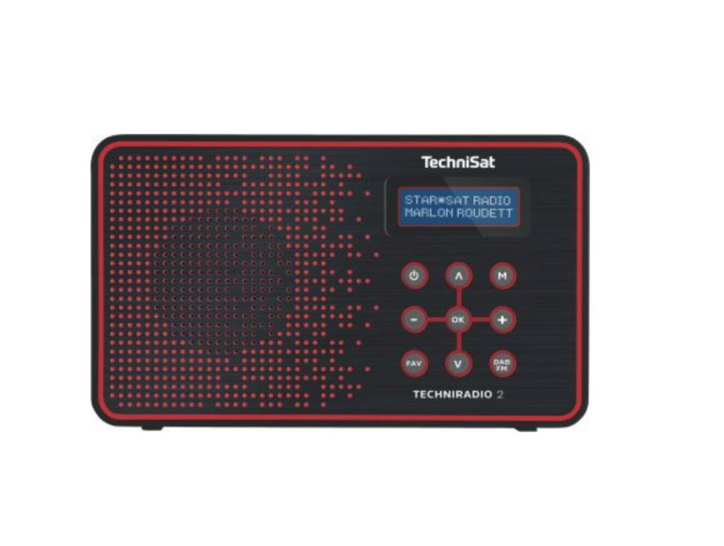 Technisat SatAudioZubehör Design-Radio Techniradio 2 Schwarz-Rot