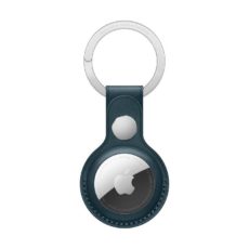 Apple Ortungsgerät AirTag Schlüsselanhänger aus Leder -Baltischblau